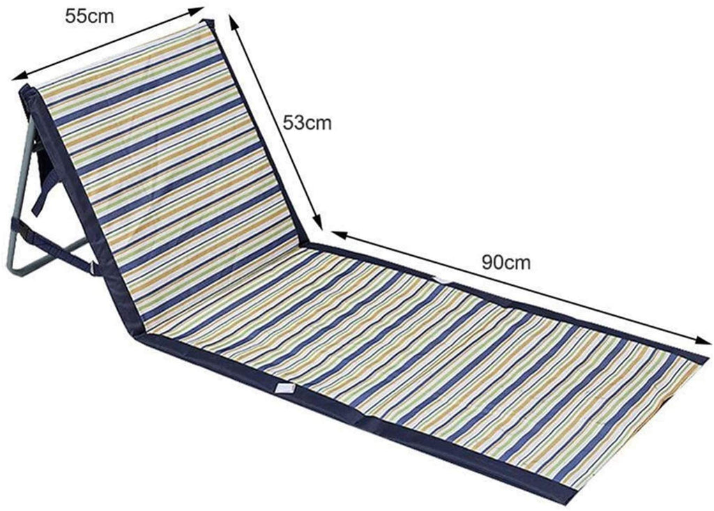 Foldable Waterproof Beach Mat Chair with Backrest