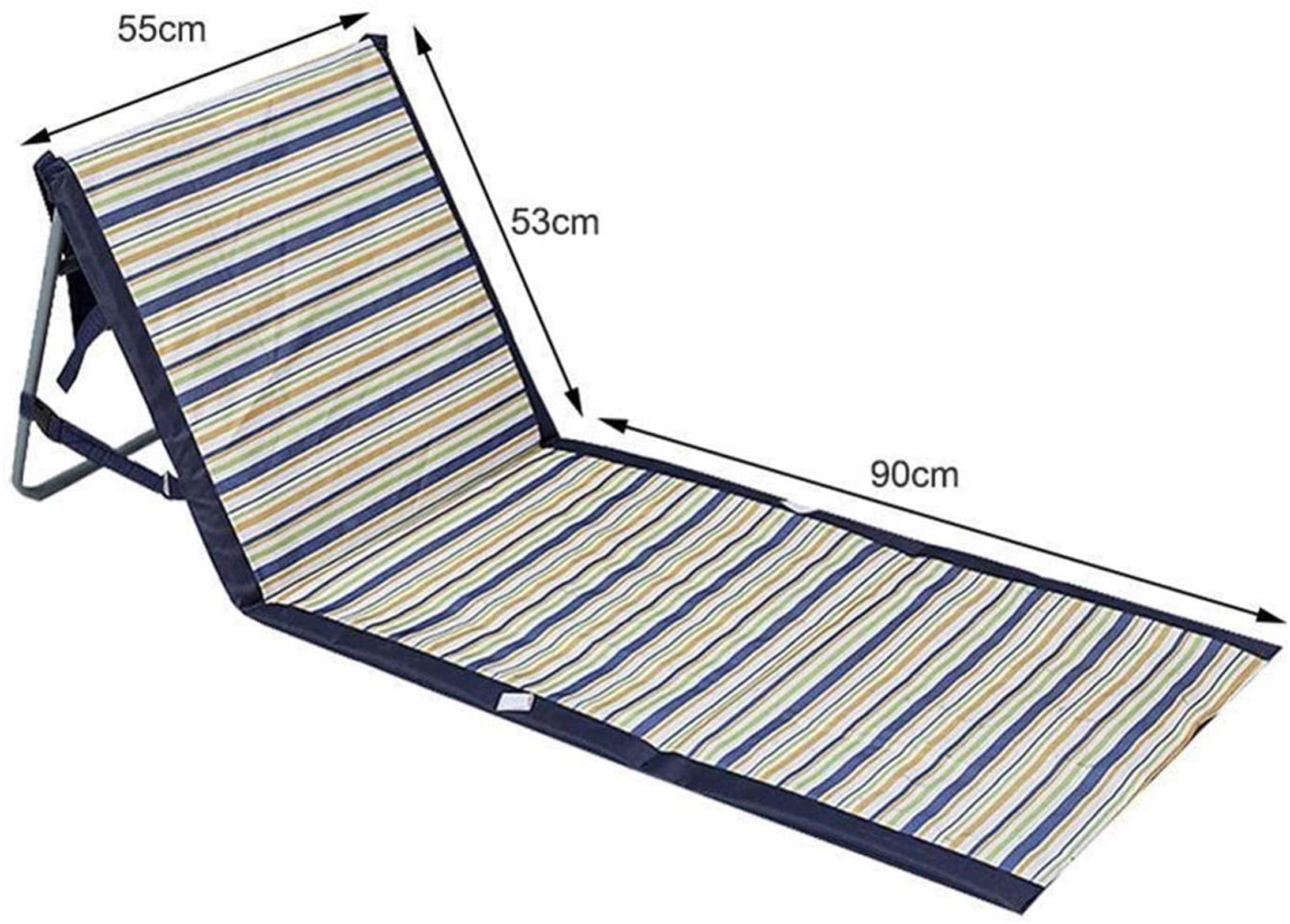 Foldable Waterproof Beach Mat Chair with Backrest
