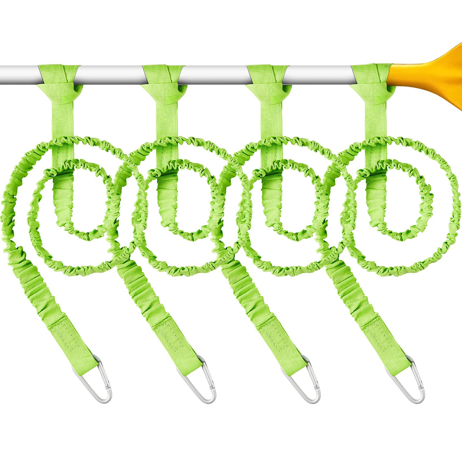 4-Pack Coiled Kayak Paddle & Fishing Rod Leashes