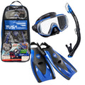 TUSA Sport Visio Tri-Ex Mask, Dry Snorkel & Fins Set