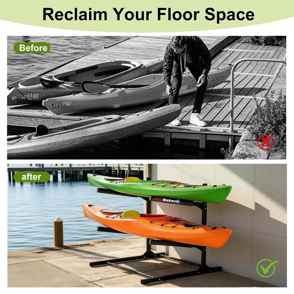 FitiRoker Garage Kayak Storage Rack, 100-LB Per Tier