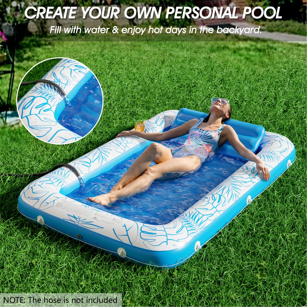 Jasonwell 4-in-1 Inflatable Tanning Pool Lounger
