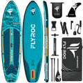 11'6/11’x35 Extra Wide Inflatable Paddle Board, 450/430lb Capacity Stand Up Paddle Board for Adults (x3), Stable Inflatable SUP, All Skill Levels, 3/5 Handles, 100L Backpack, 3PCS Paddle, 5L Dry Bag