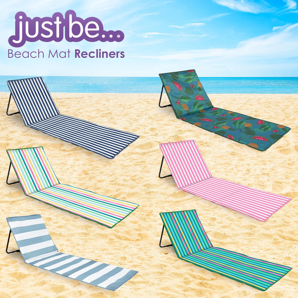 just be... Foldable Beach Chair Mat with Backrest